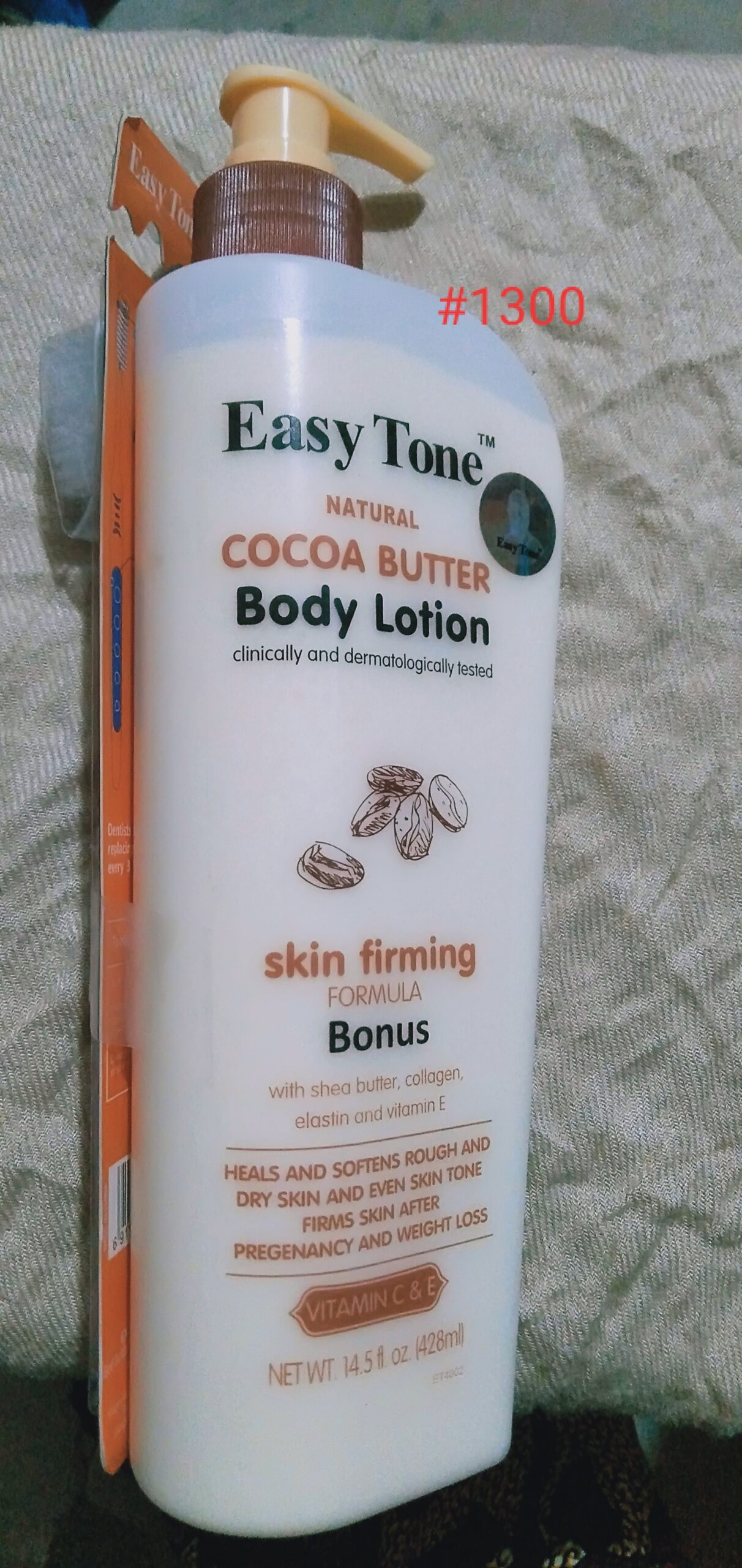 Easy Tone Natural Cocoa Butter Body Lotion AC C COSMETICS